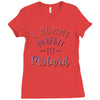 l homme parfait est motard Ladies Fitted T-Shirt
