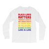 black lives matters, women's rights are human rights Long Sleeve Shirts