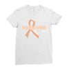 Survivor Of Uterine Cancer Ladies Fitted T-Shirt