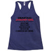 Smartass January Girl Racerback Tank