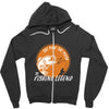 the man the myth the fishing Zipper Hoodie