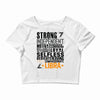 Strong Independent Motivated Libra Crop Top
