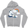 rainbow Zipper Hoodie
