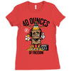 40 aaaounces Ladies Fitted T-Shirt