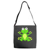 frog cute Adjustable Strap Totes
