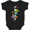 Pride Floral LGBT Colors Baby Bodysuit