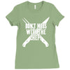 don't mess with the chef Ladies Fitted T-Shirt