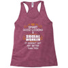 Smart Good Looking Social Worker Doesnt Get Better Than Racerback Tank