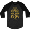 kings are born in 1996 3/4 Sleeve Shirt