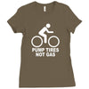 funny eco bicycle (2) Ladies Fitted T-Shirt