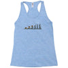 evolution of espionage Racerback Tank