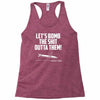 lets bomb the shit outta them Racerback Tank