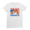 doge bless america Ladies Fitted T-Shirt