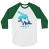 mega water 3/4 Sleeve Shirt