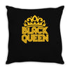 black queen Throw Pillow