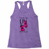 i run like a girl try to keep up Racerback Tank