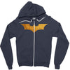 Batman Gold Logo Zipper Hoodie