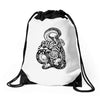 snake and tiger Drawstring Bags