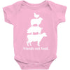 friends not food white Baby Bodysuit