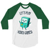 let's play video games 3/4 Sleeve Shirt