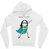 anxiety girl Zipper Hoodie