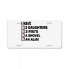 i have 2 daughter License Plate