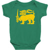 sri lanka international  national country lion sport flag Baby Bodysuit