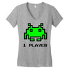 arcade player one Women's V-Neck T-Shirt