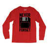 never forget floppy disk Long Sleeve Shirts