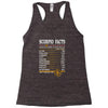 Scorpio Facts Zodiac Racerback Tank