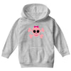 fummy pink skull long sleeve Youth Hoodie