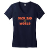 sick sad world Women's V-Neck T-Shirt