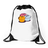 treat yo self Drawstring Bags