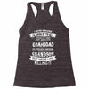 Super Cool Granddad Of A Freaking Awesome Grandson Racerback Tank