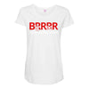 big red brrr - frost football Maternity Scoop Neck T-shirt