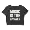 music is the answer Crop Top