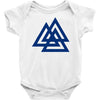 valknutr knoten der gefallenen odin nordisch symbol aspekte wotan Baby Onesie