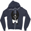 Black Bear Metal Zipper Hoodie