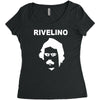 rivelino brazil 70s football world cup legend retro Women's Triblend Scoop T-shirt