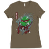 red oni ninja Ladies Fitted T-Shirt