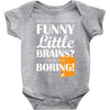 funny little brains Baby Bodysuit