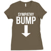 sympathy bump novelty beer belly Ladies Fitted T-Shirt
