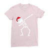 skeleton dabbing christmas Ladies Fitted T-Shirt