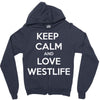 westlife white logo Zipper Hoodie