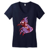 mordecai from regular show, walking dead Women's V-Neck T-Shirt