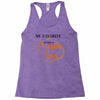 my favorite season is pumpkin spice Racerback Tank