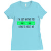 i'm just waiting for aliens to abduct me Ladies Fitted T-Shirt