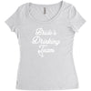 bride's drinking team diamond ring bachelorette Women's Triblend Scoop T-shirt