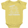 i accept high fives from strangers Baby Onesie