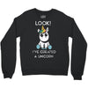 look i've created a unicorn Crewneck Sweatshirt